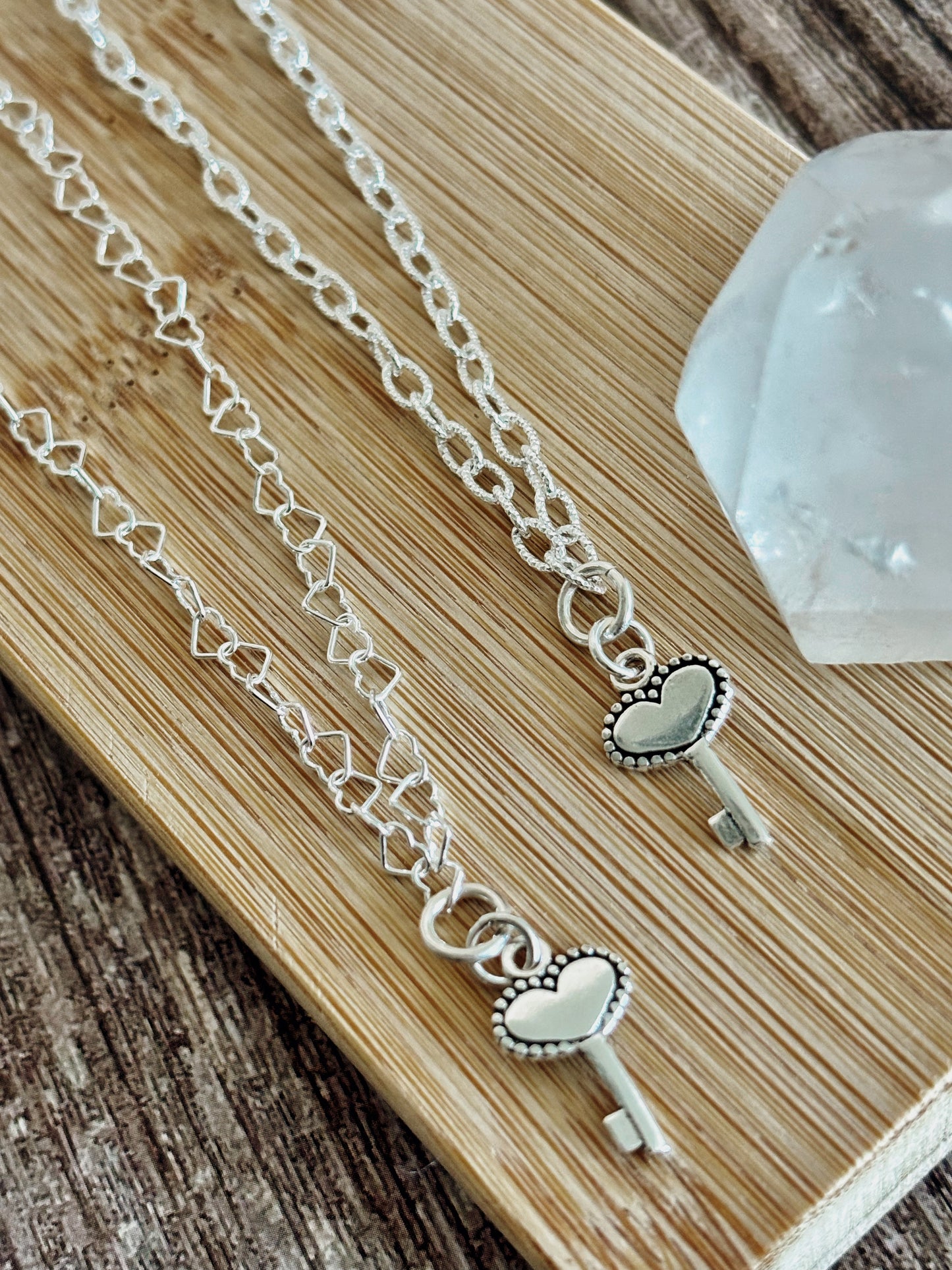 Pack pulsera parejas corazón llave