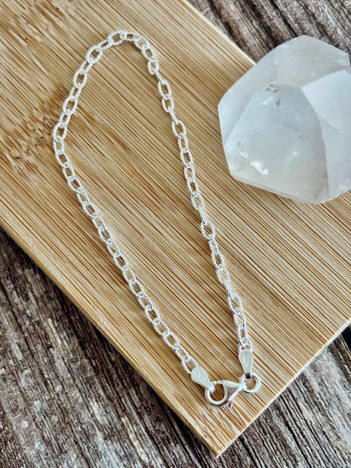 Pulsera eslabón biselada