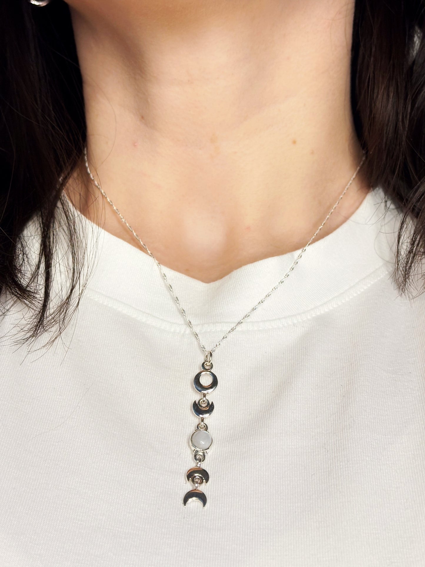 Collar ciclo lunar con Piedra Luna