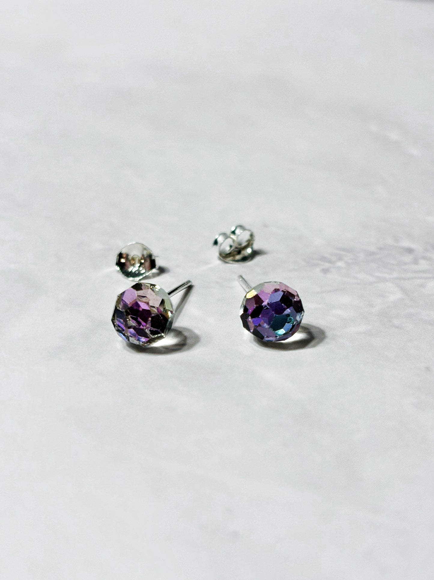 Aros cristal tornasol