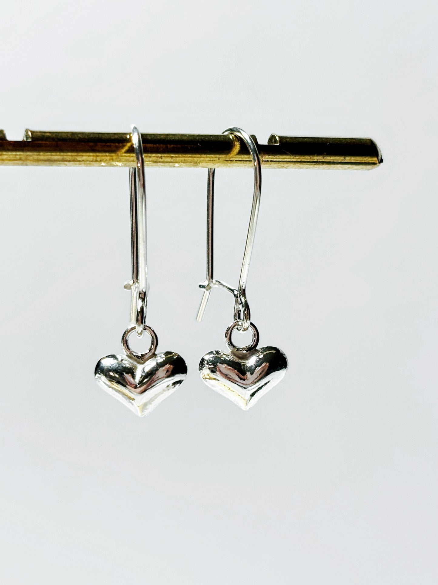 Aros gancho corazón chunky