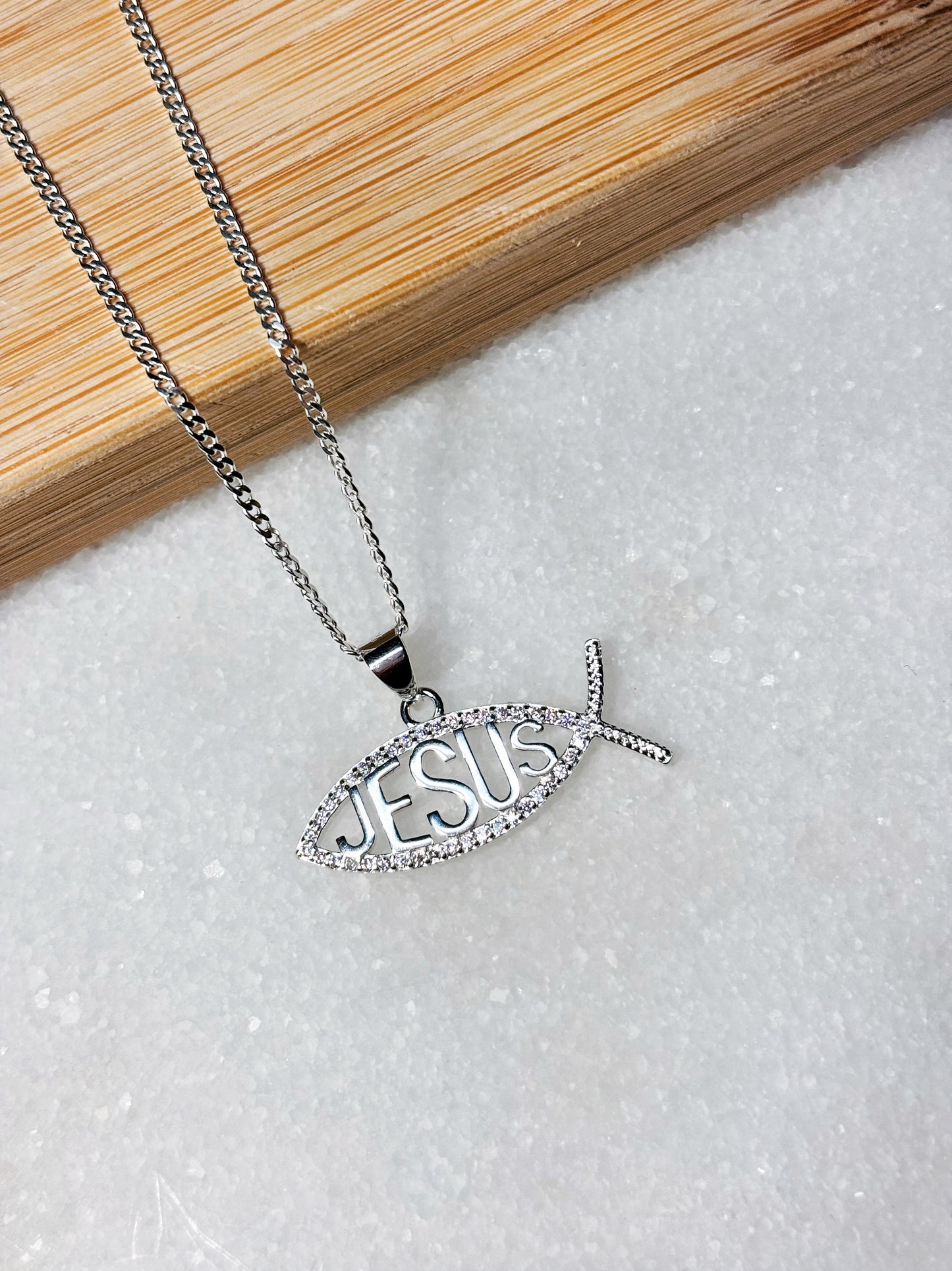 Collar Ictus Jesús con microcircones