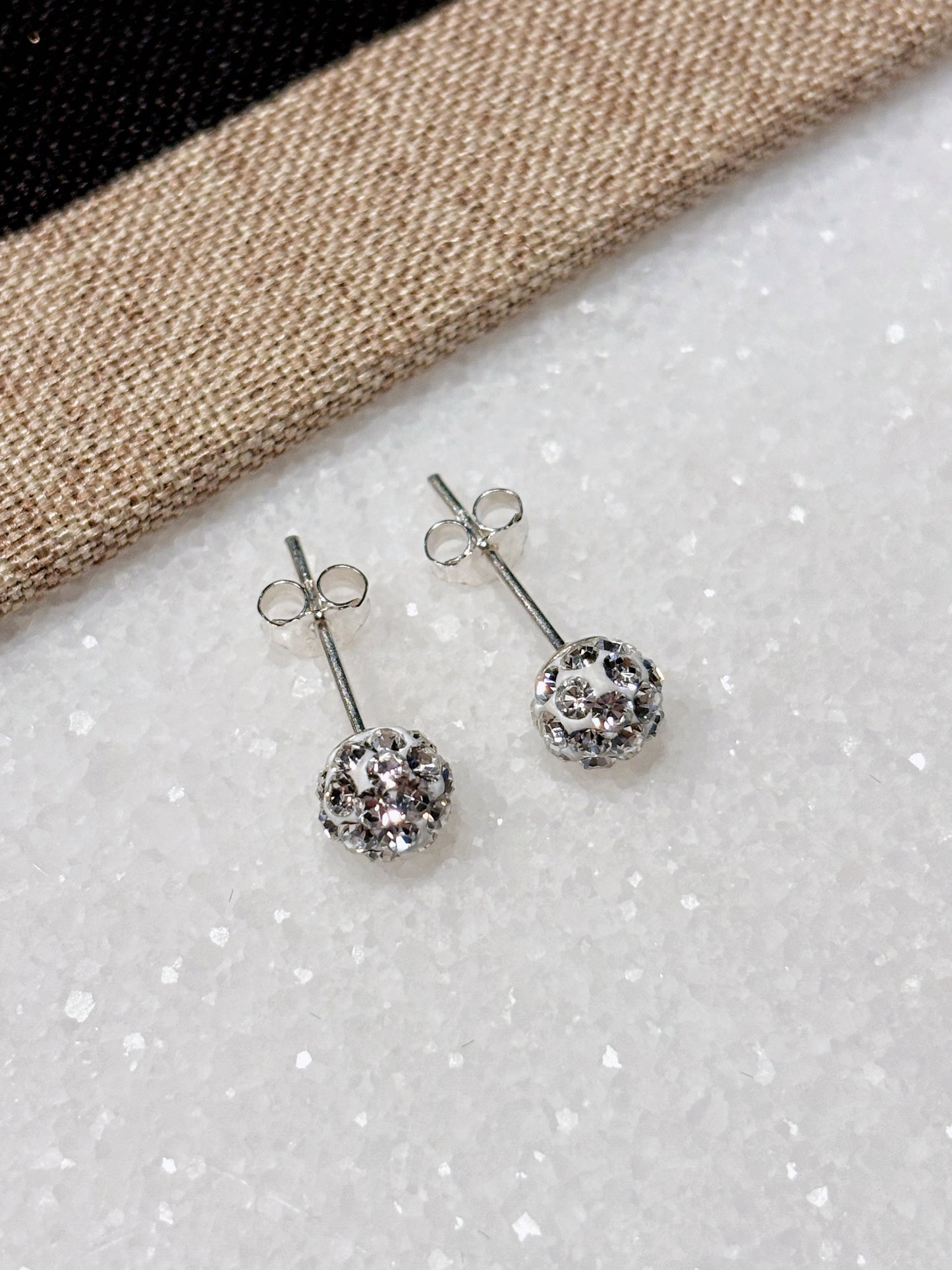 Aros cristales Swarovski blancos