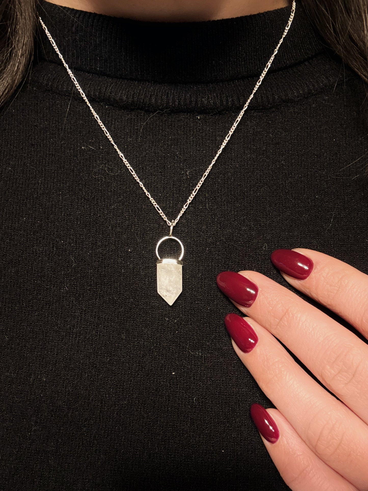 Collar cuarzo blanco