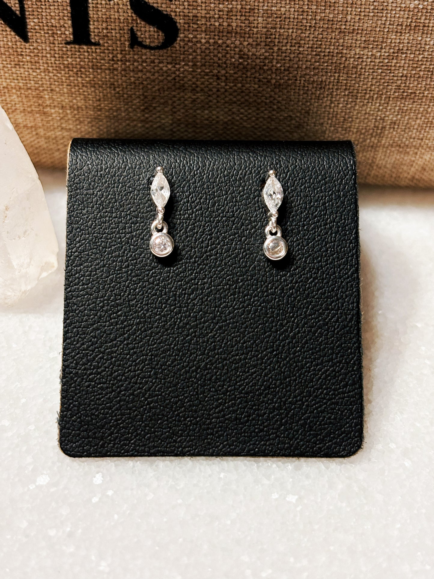 Piercing colgante circón