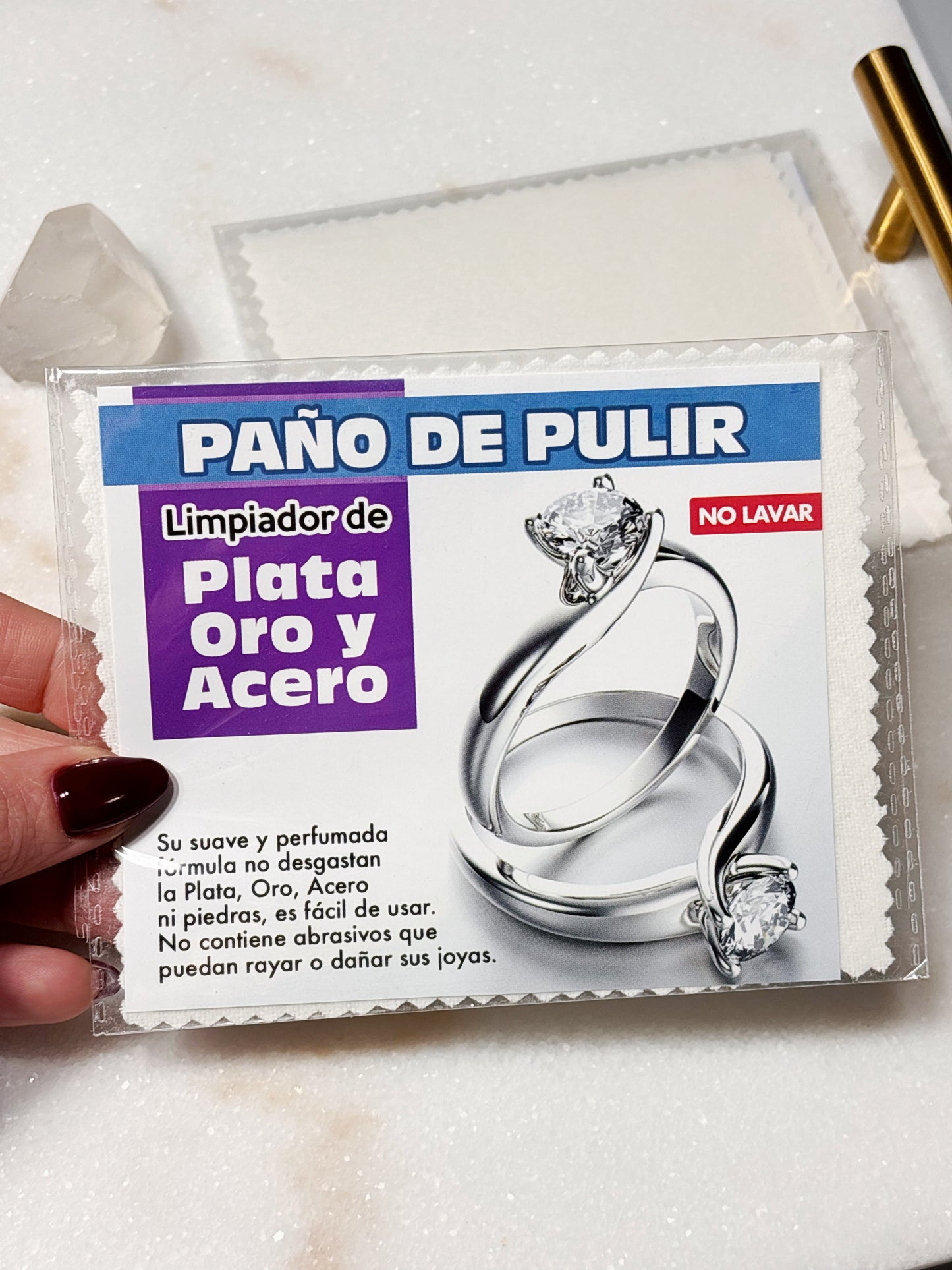 Paño para pulir joyas