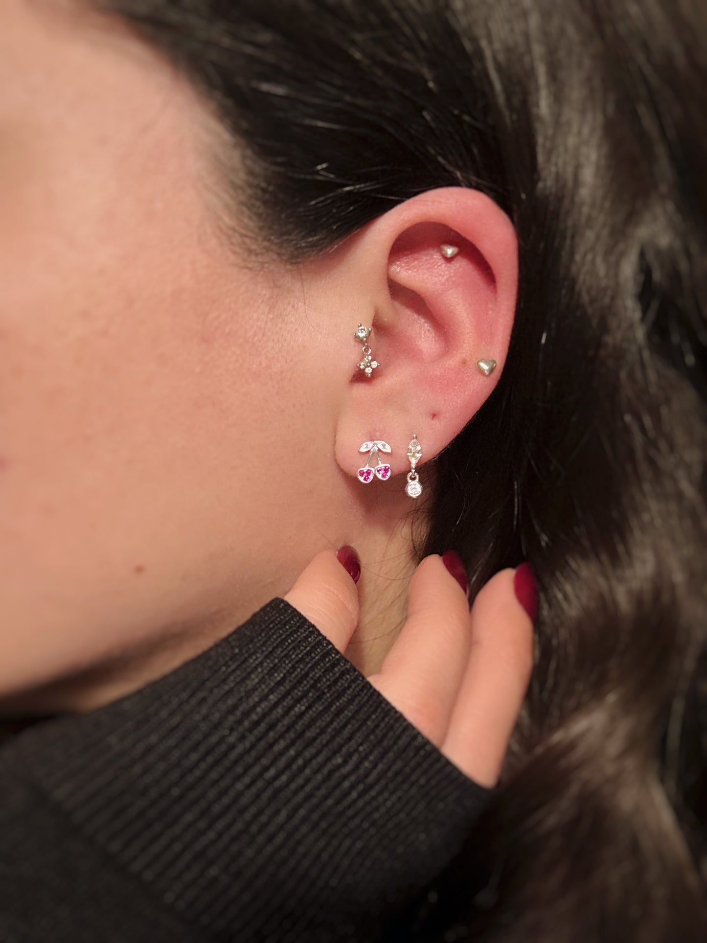 Aros cereza circones