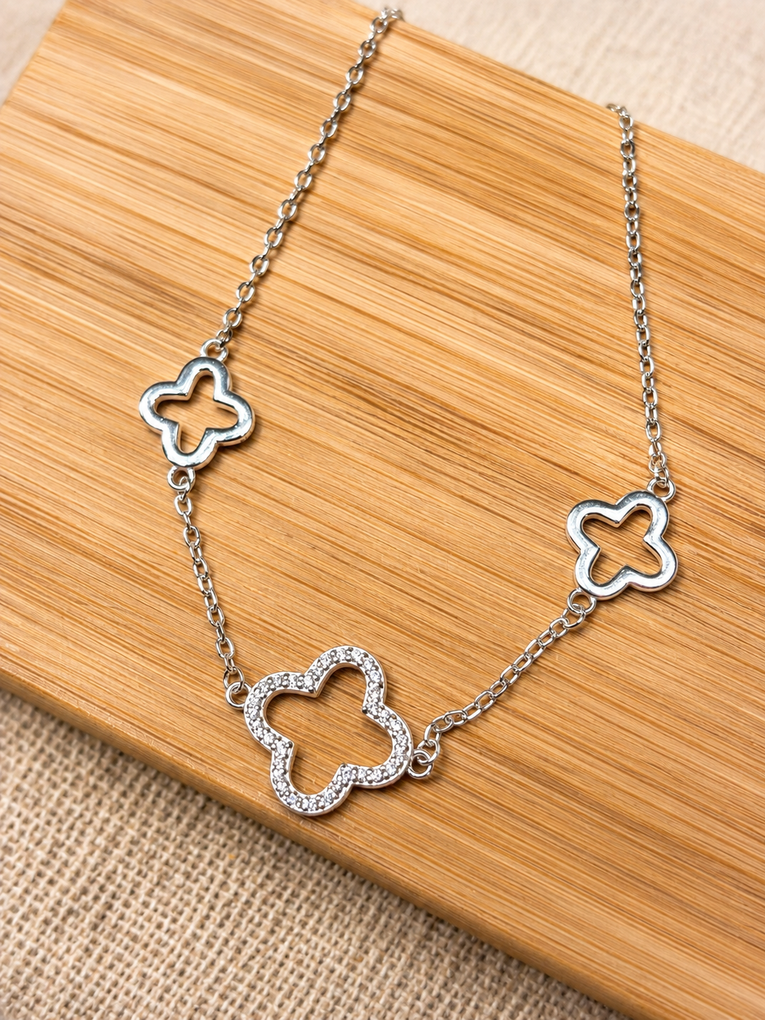 Pulsera Trebol micro circones