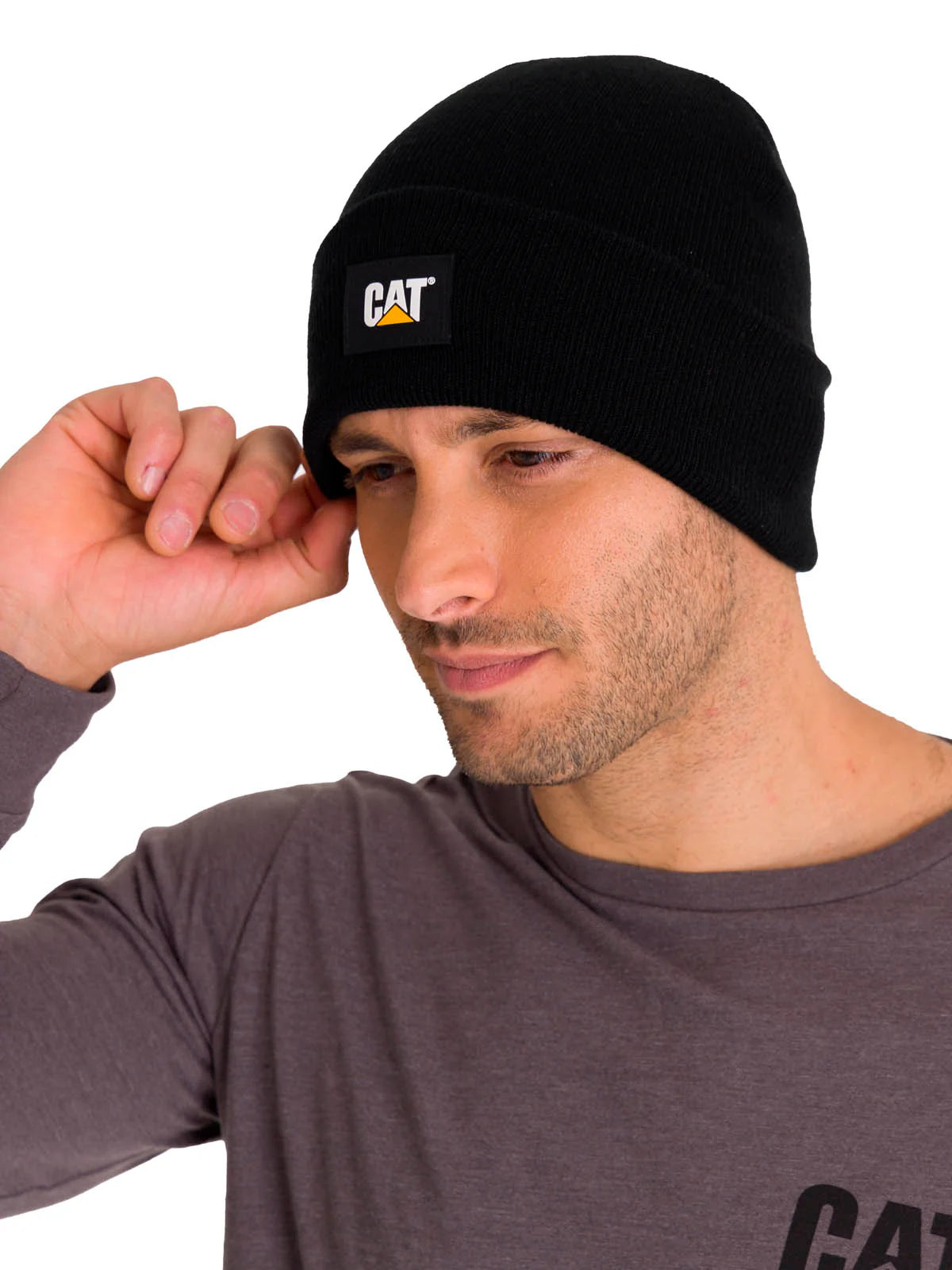 Gorro Label Cuff Beanie Cat