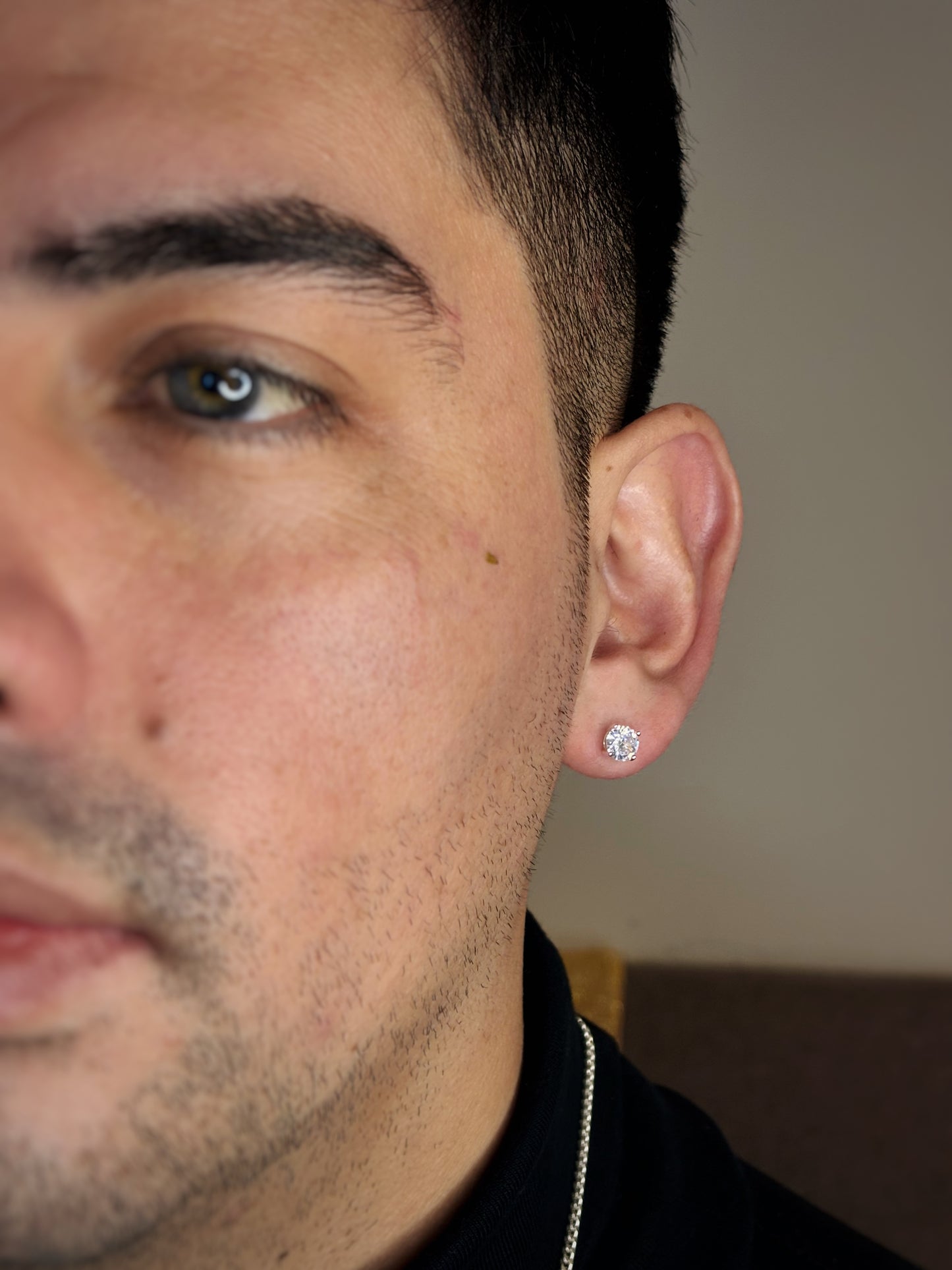 Aros circón 4 puntas