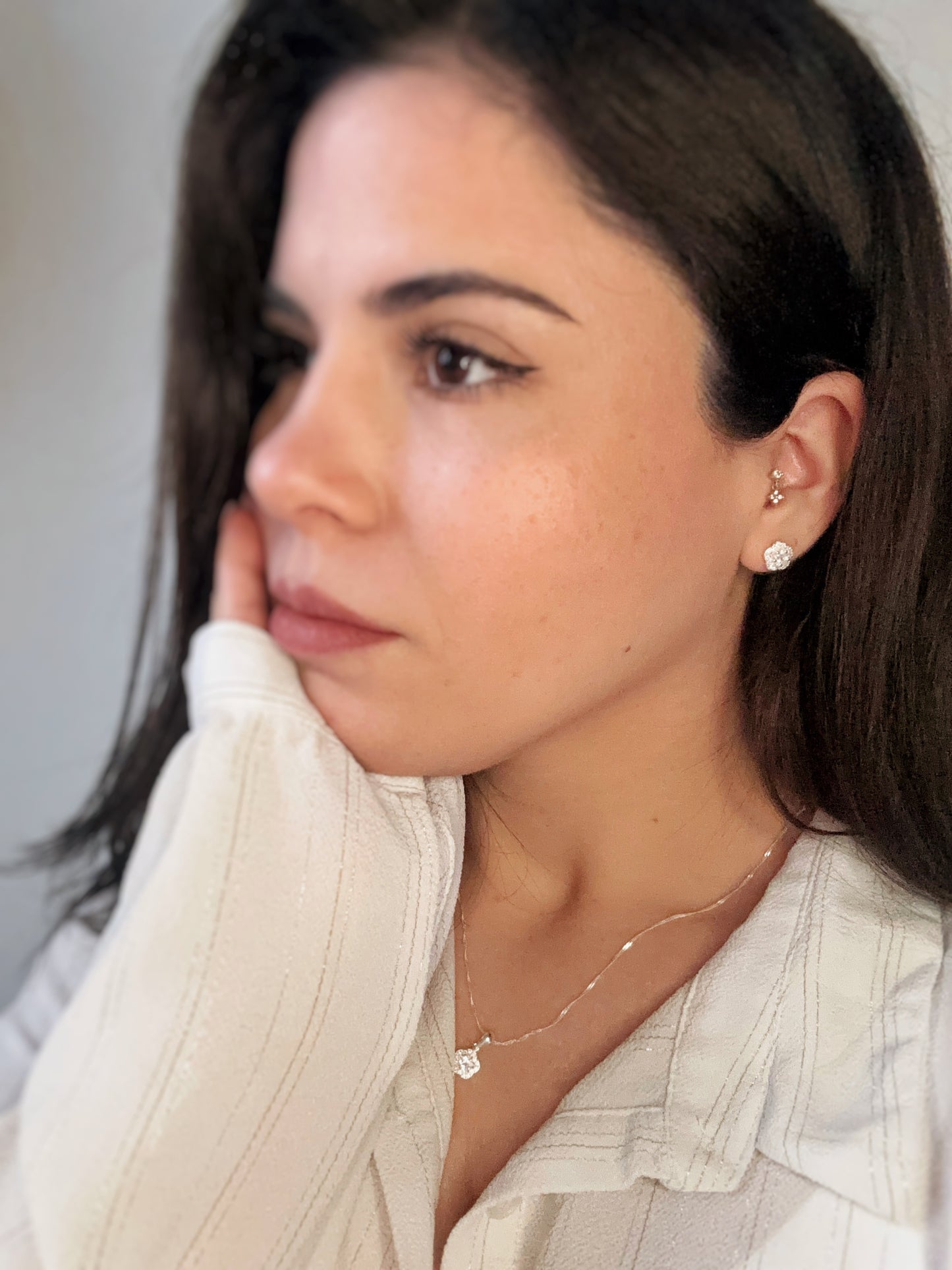 Conjunto flor de circón