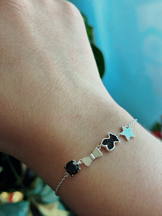 Pulsera microcircones oso negro