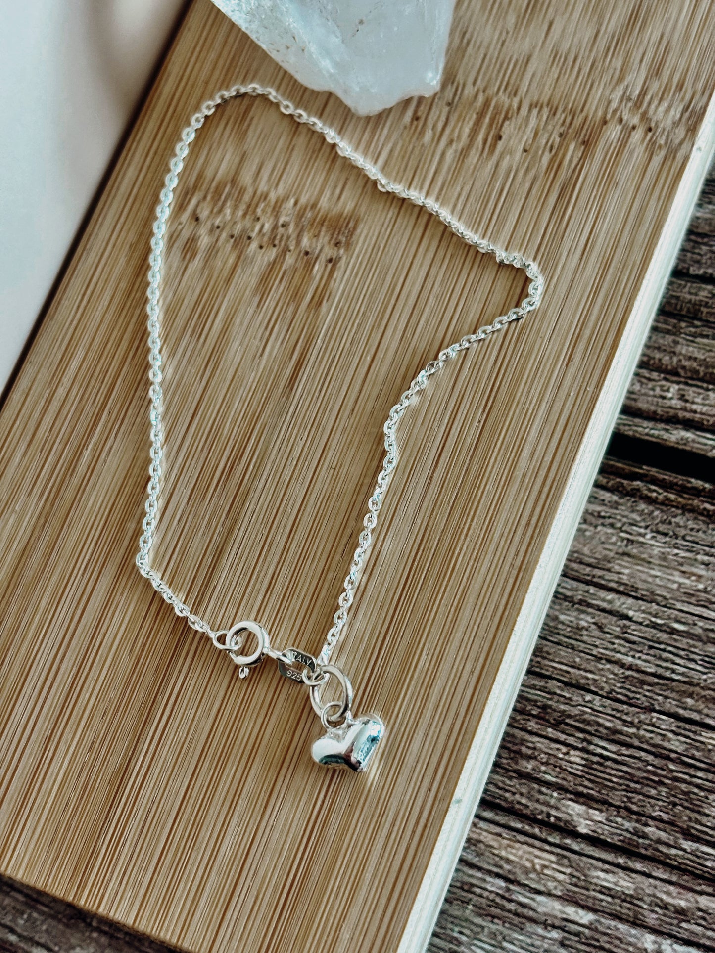 Pulsera tradicional corazón chunky