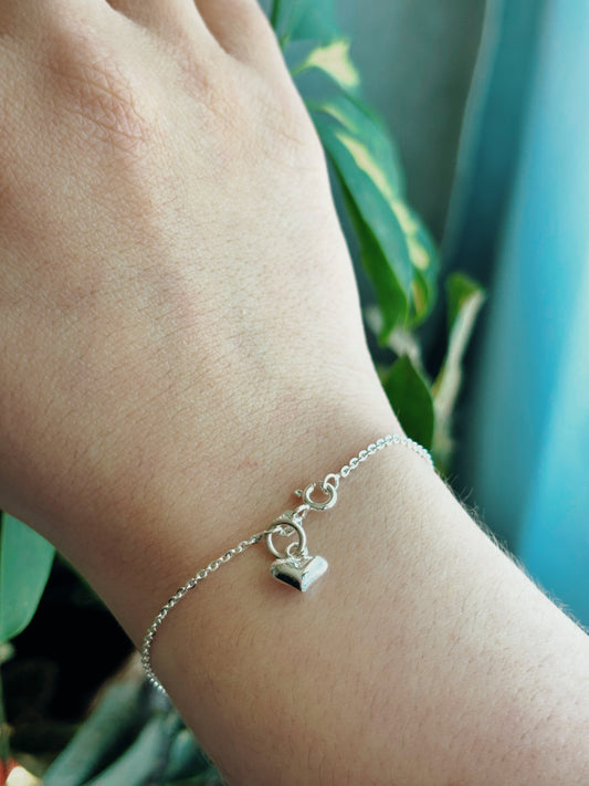 Pulsera tradicional corazón chunky