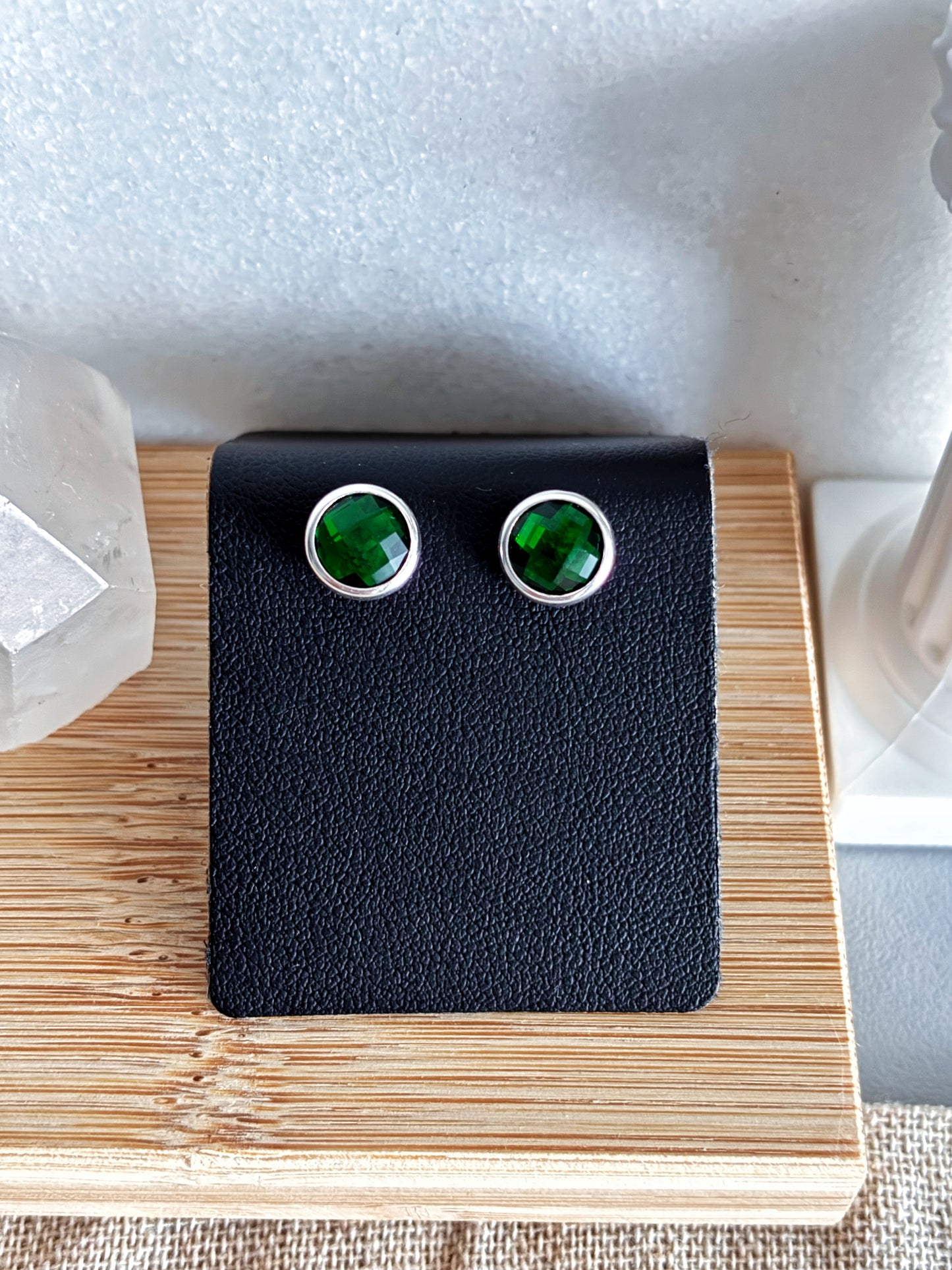 Aros circón esmeralda