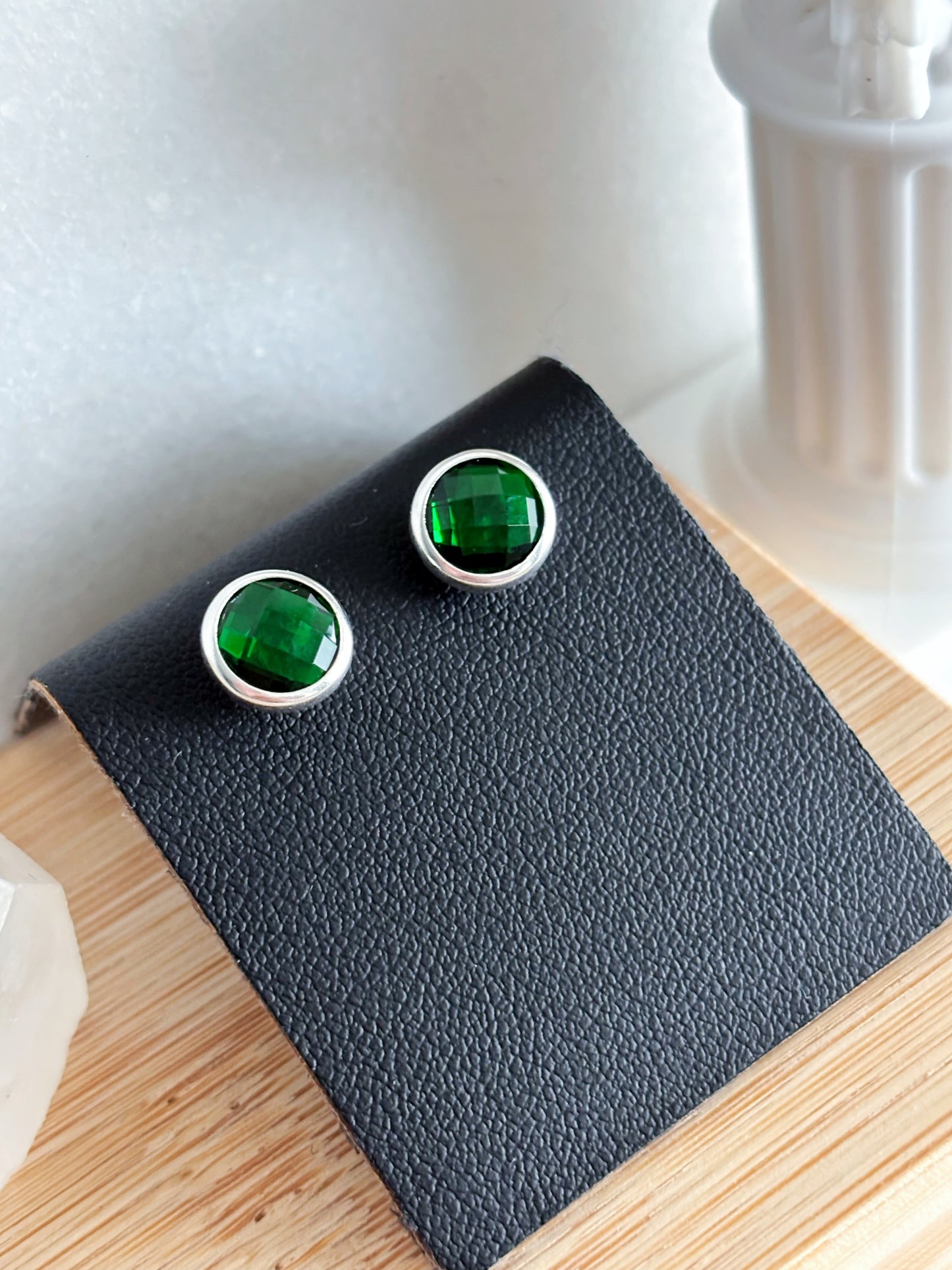 Aros circón esmeralda