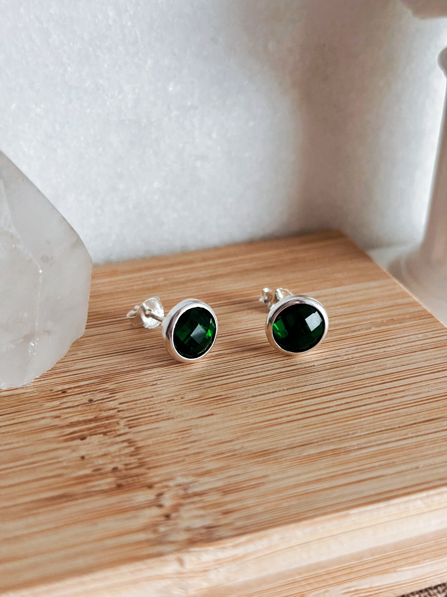 Aros circón esmeralda