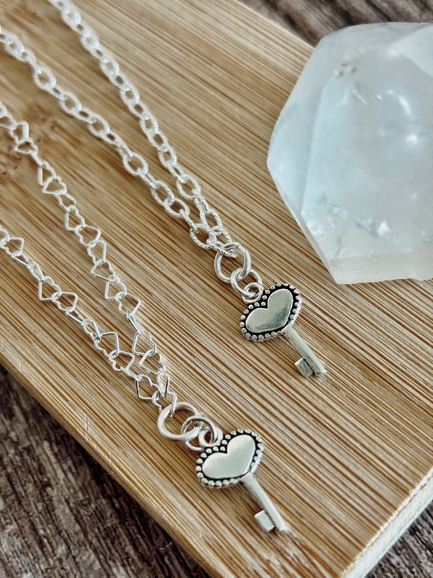 Pack pulsera parejas corazón llave