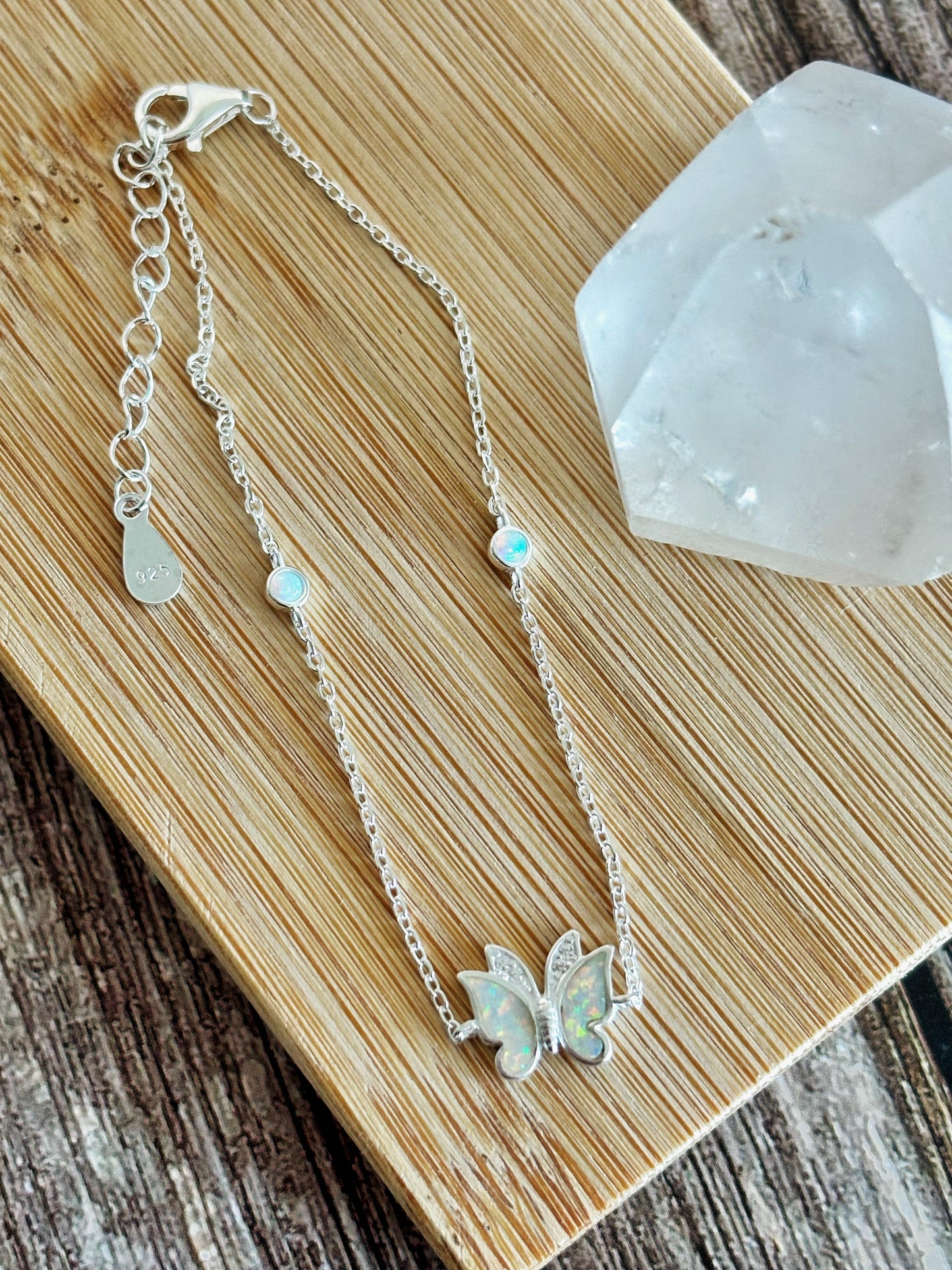 Pulsera mariposa de ópalo Australiano