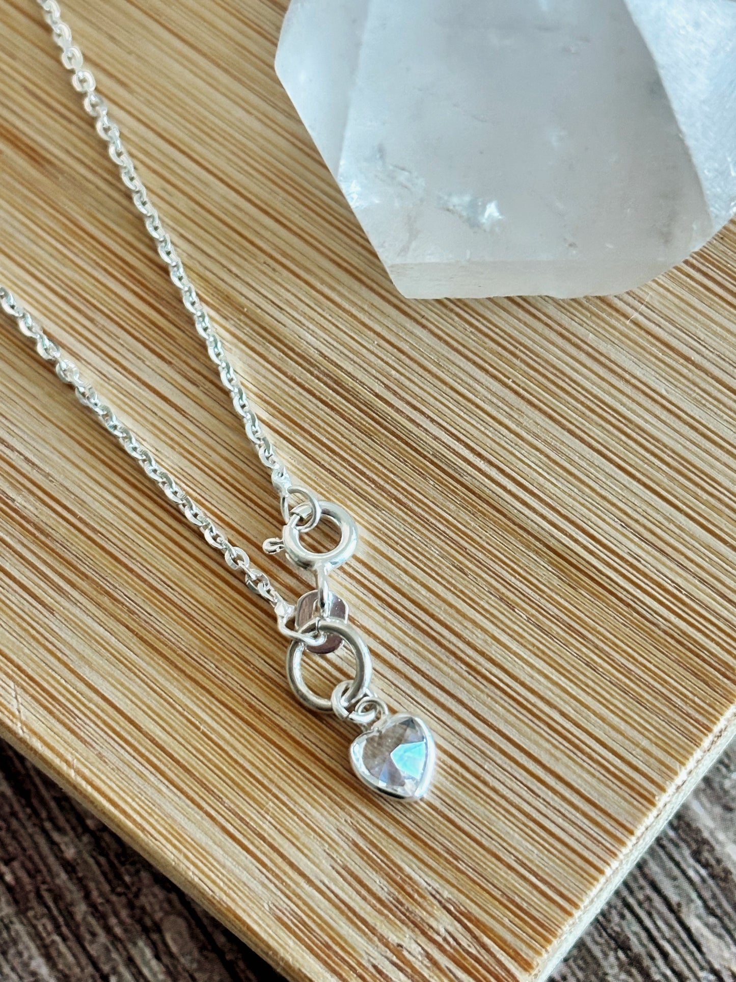 Pulsera tradicional circón corazón