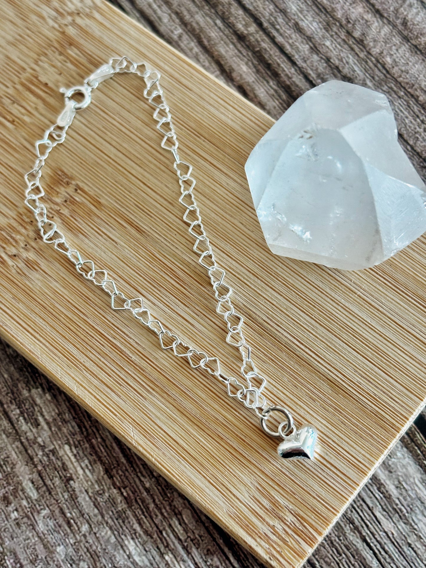 Pulsera corazones chunky