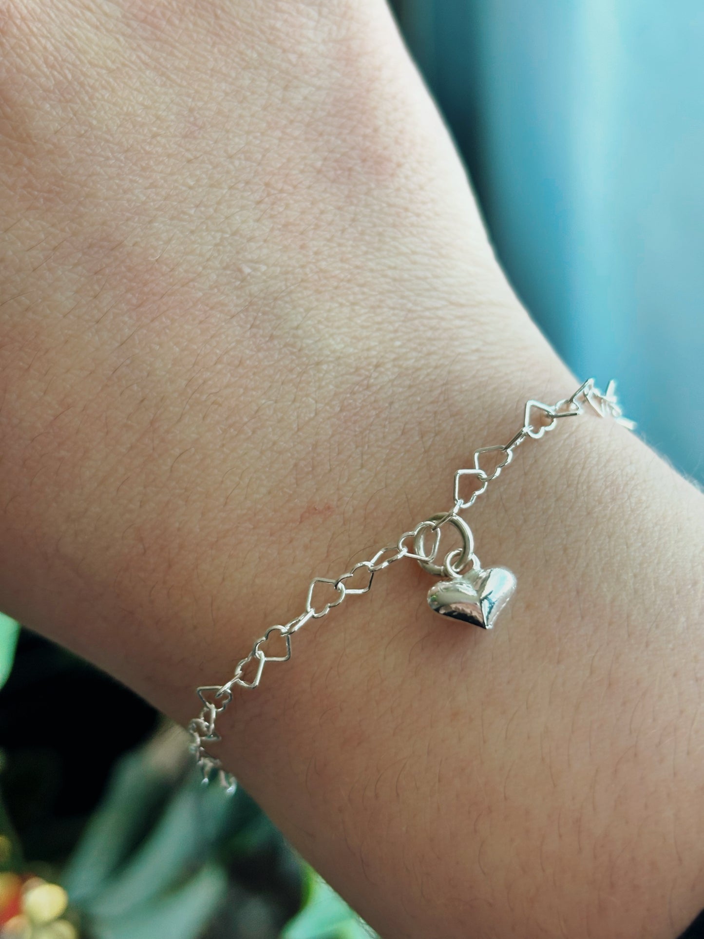 Pulsera corazones chunky