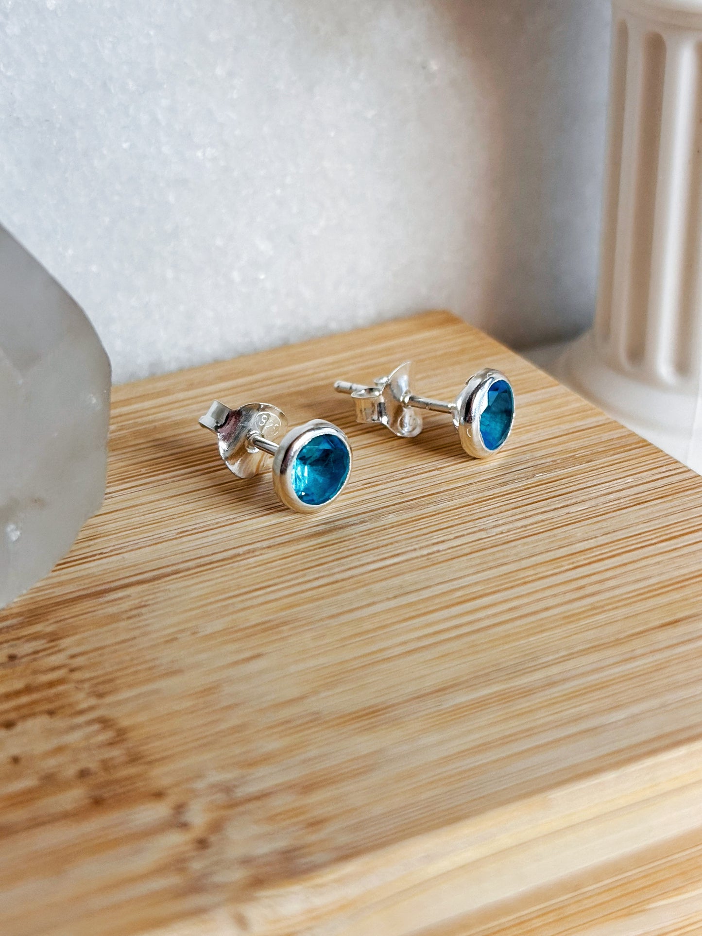 Aros circón celeste