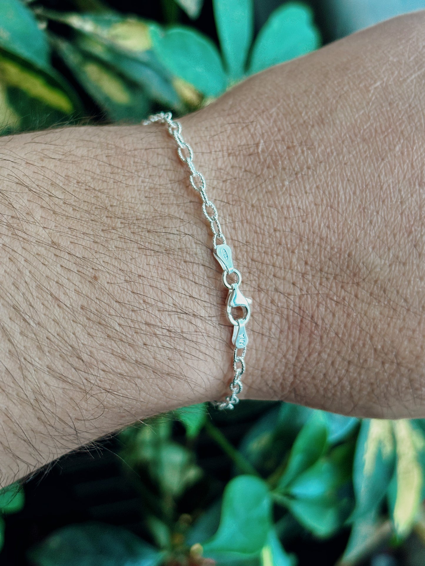 Pulsera eslabón biselada