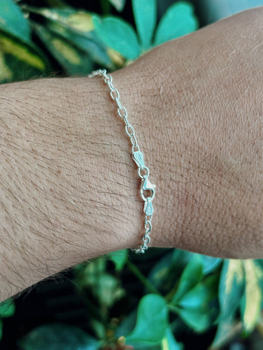 Pulsera eslabón biselada