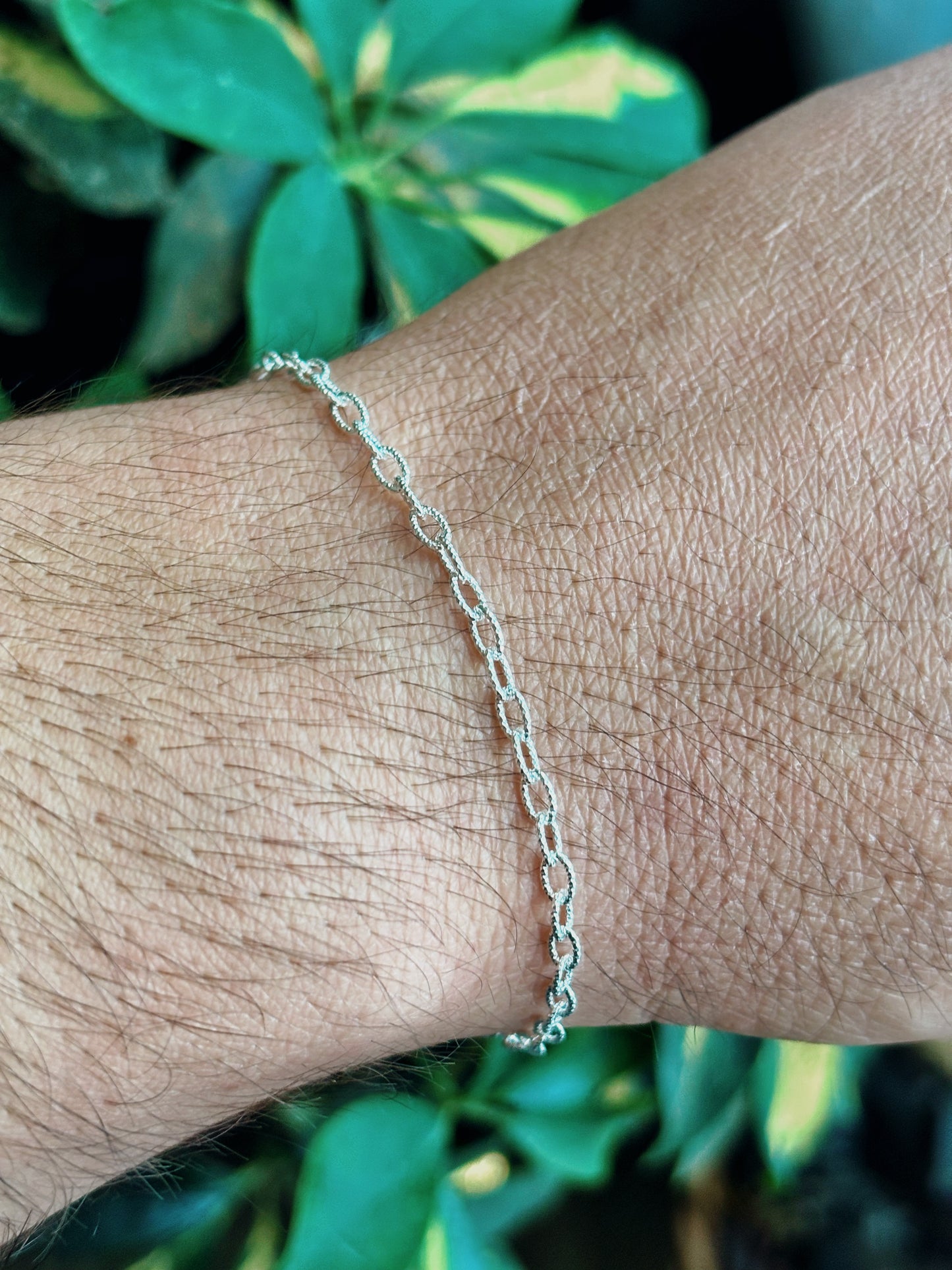 Pulsera eslabón biselada