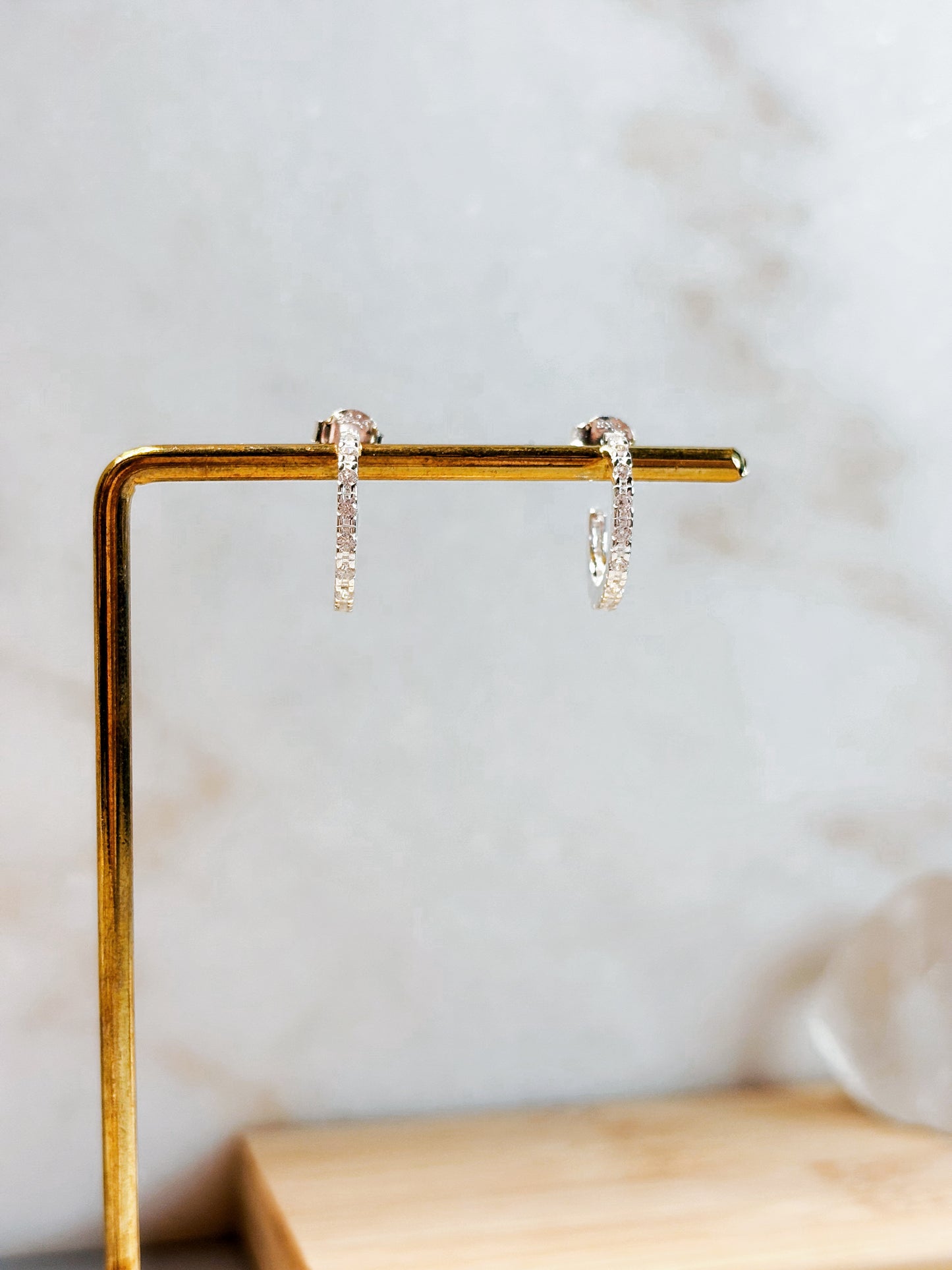 Aros semi argollas microcircones