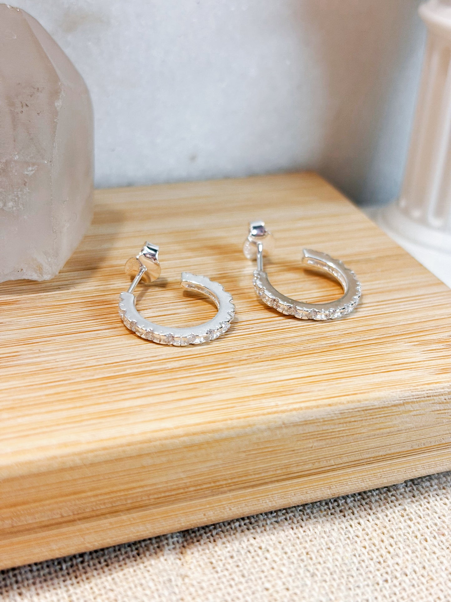 Aros semi argollas microcircones