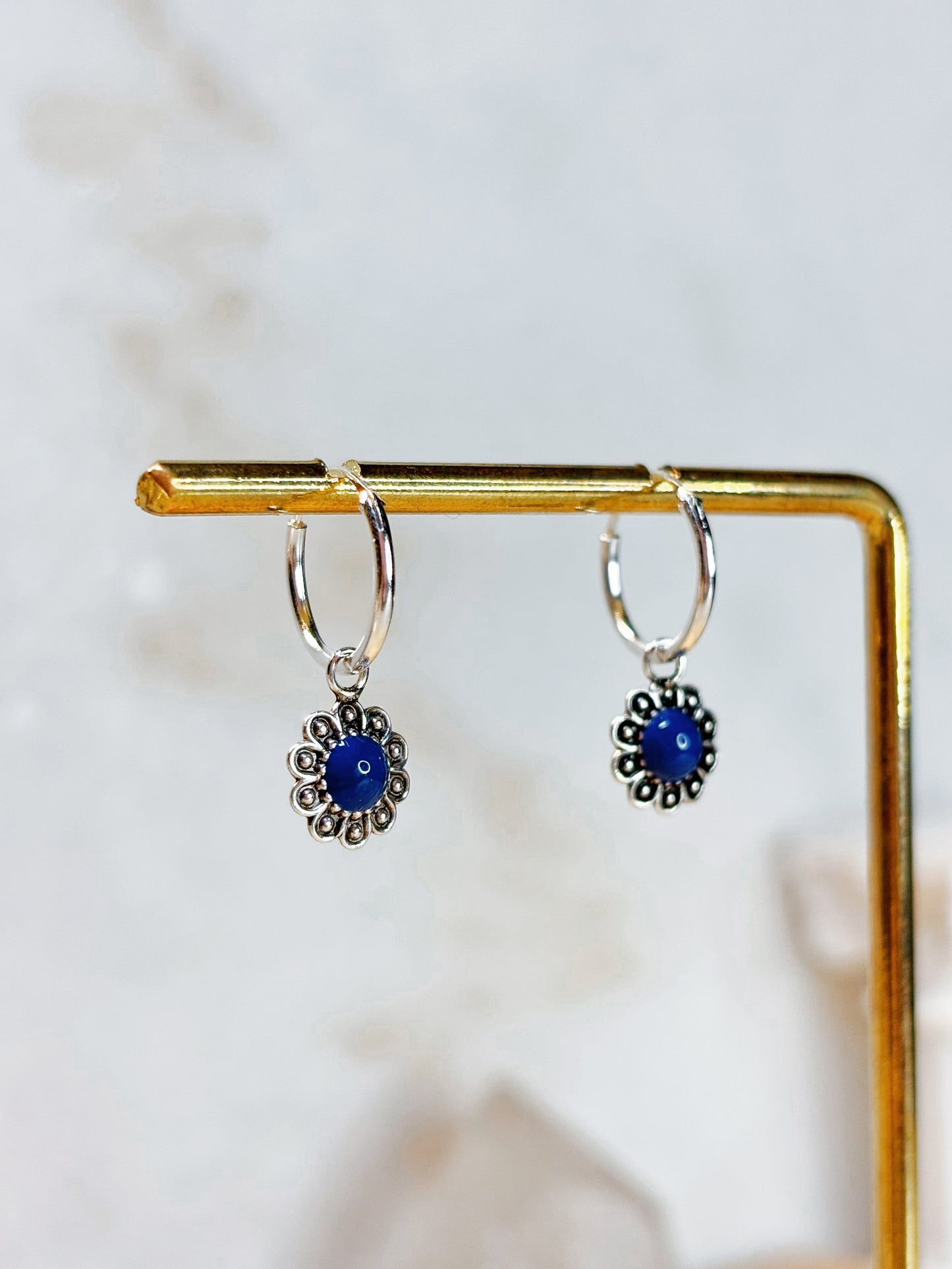 Aros argolla con Lapislázuli