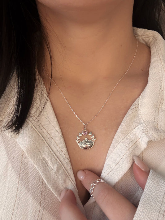 Collar montaña con cuarzo místico