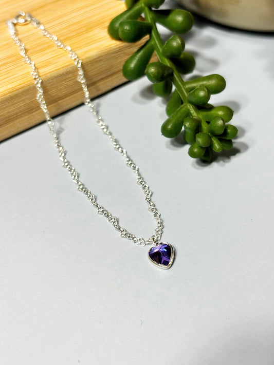 Pulseras circón corazón