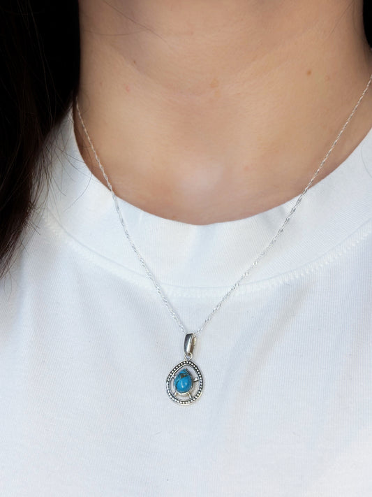 Collar gota piedra Turquesa