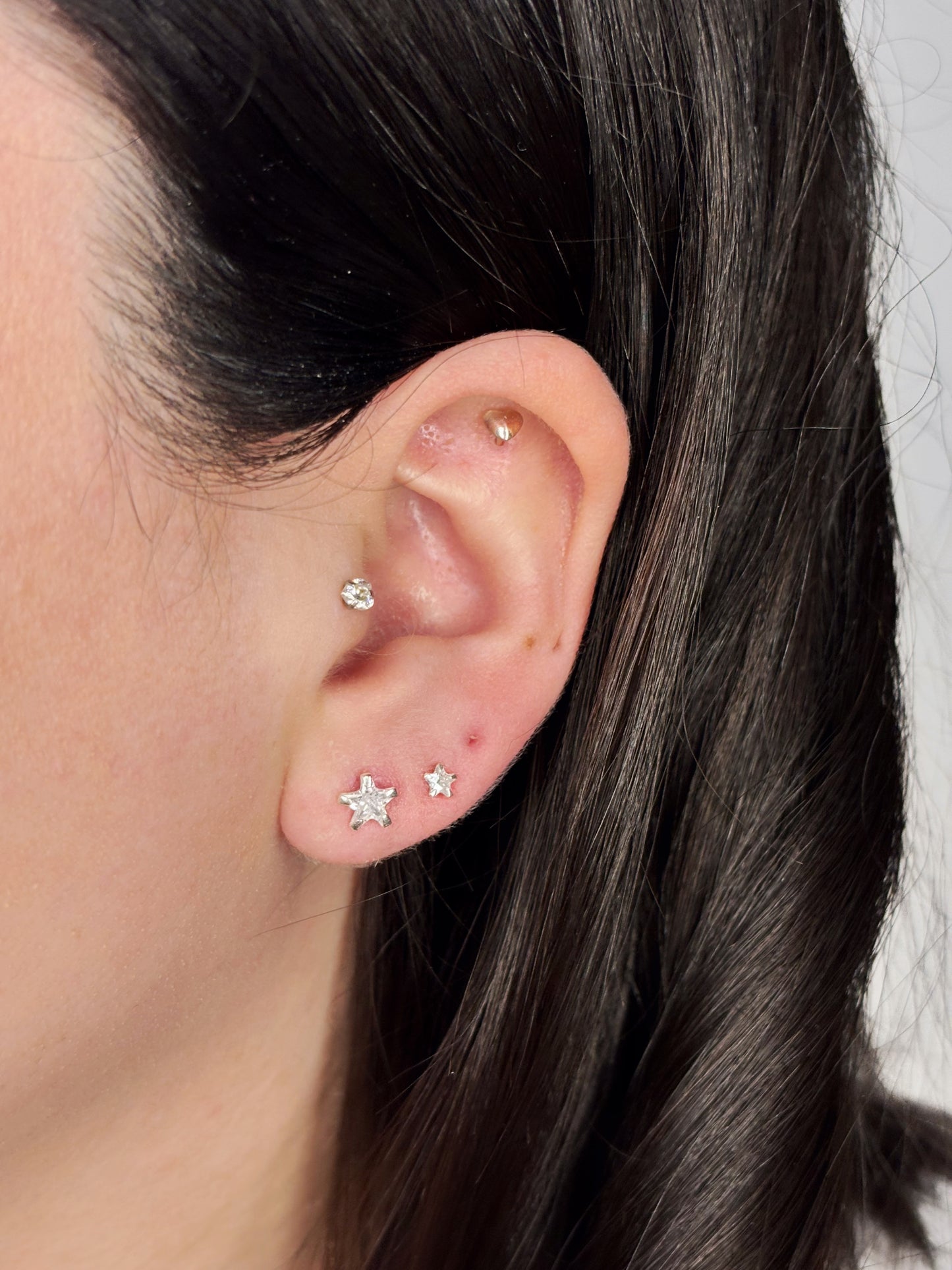 Aros circón estrella