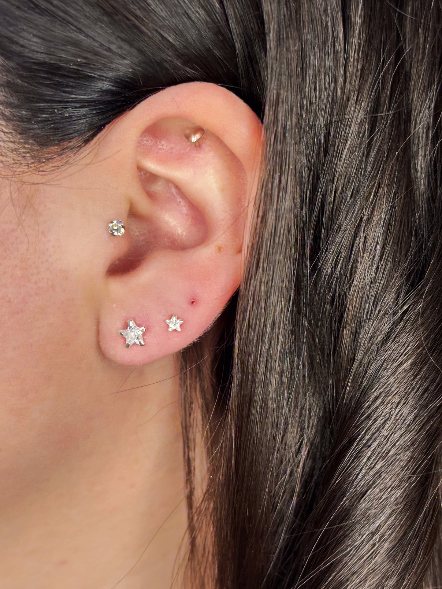 Aros circón estrella