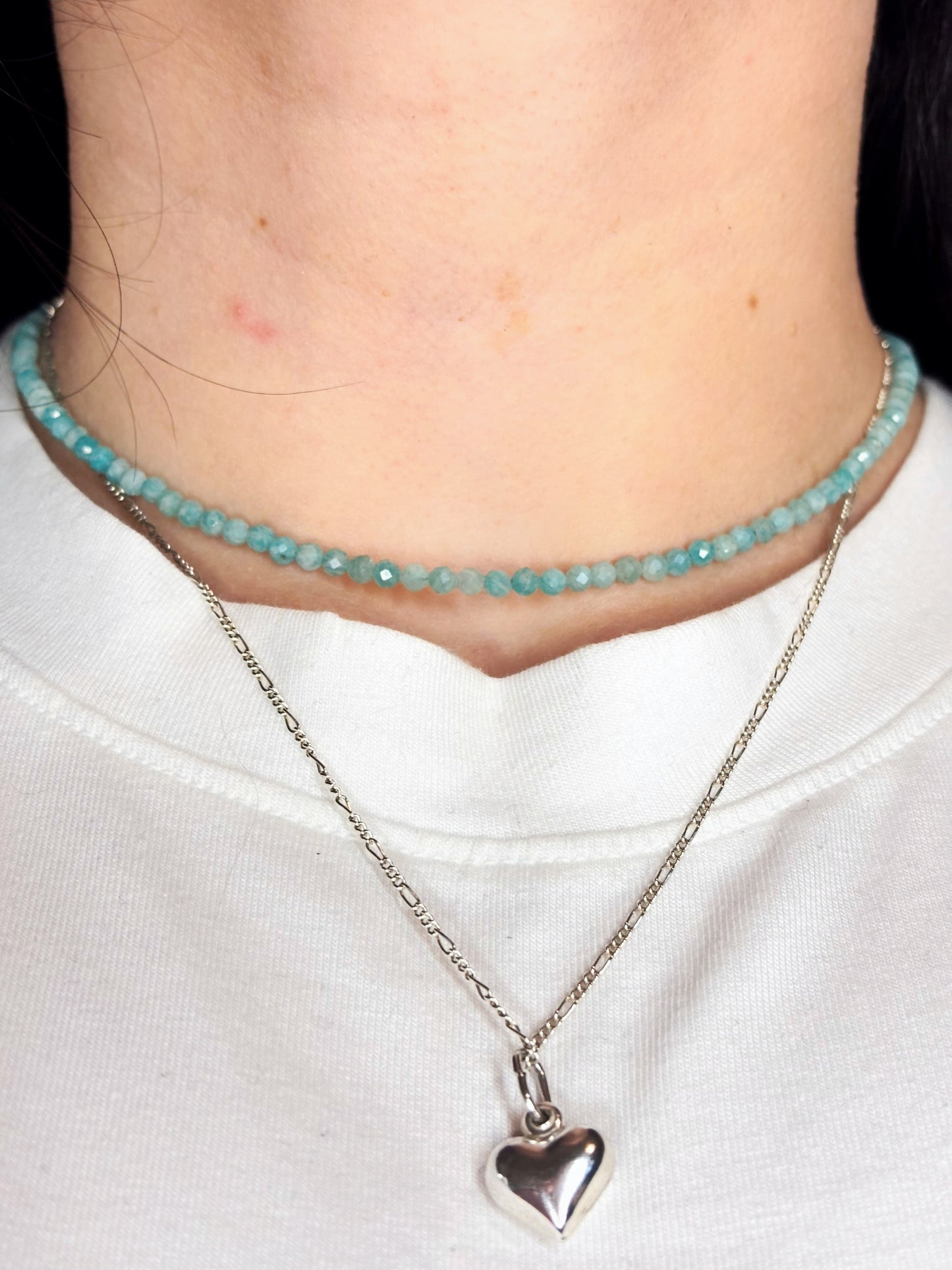 Collar piedras biseladas