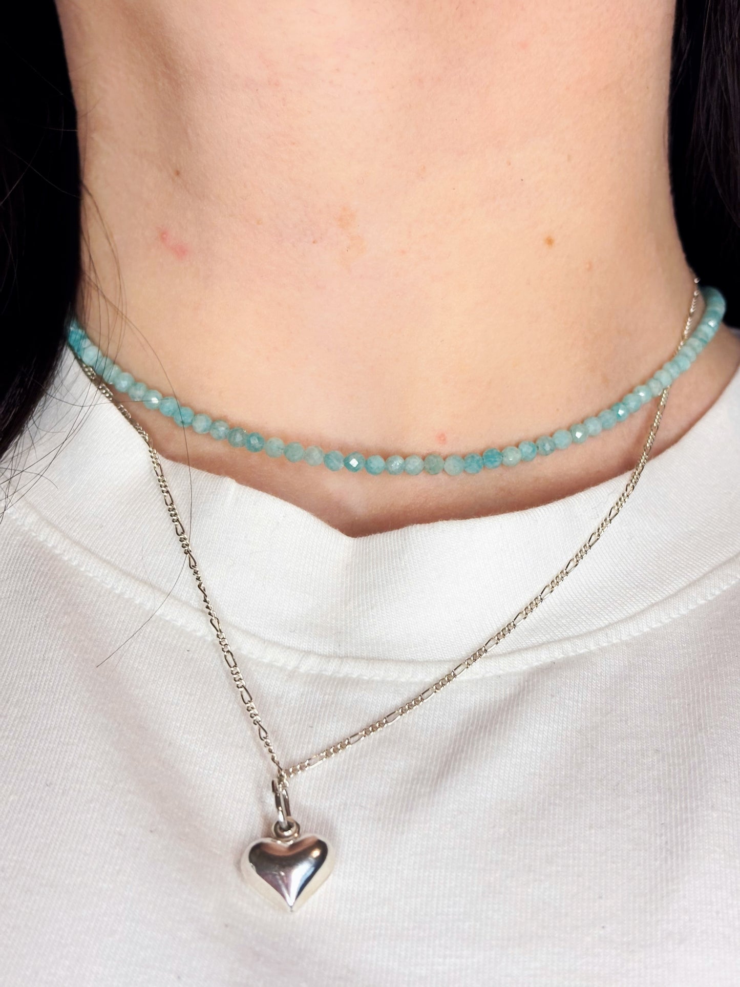 Collar piedras biseladas