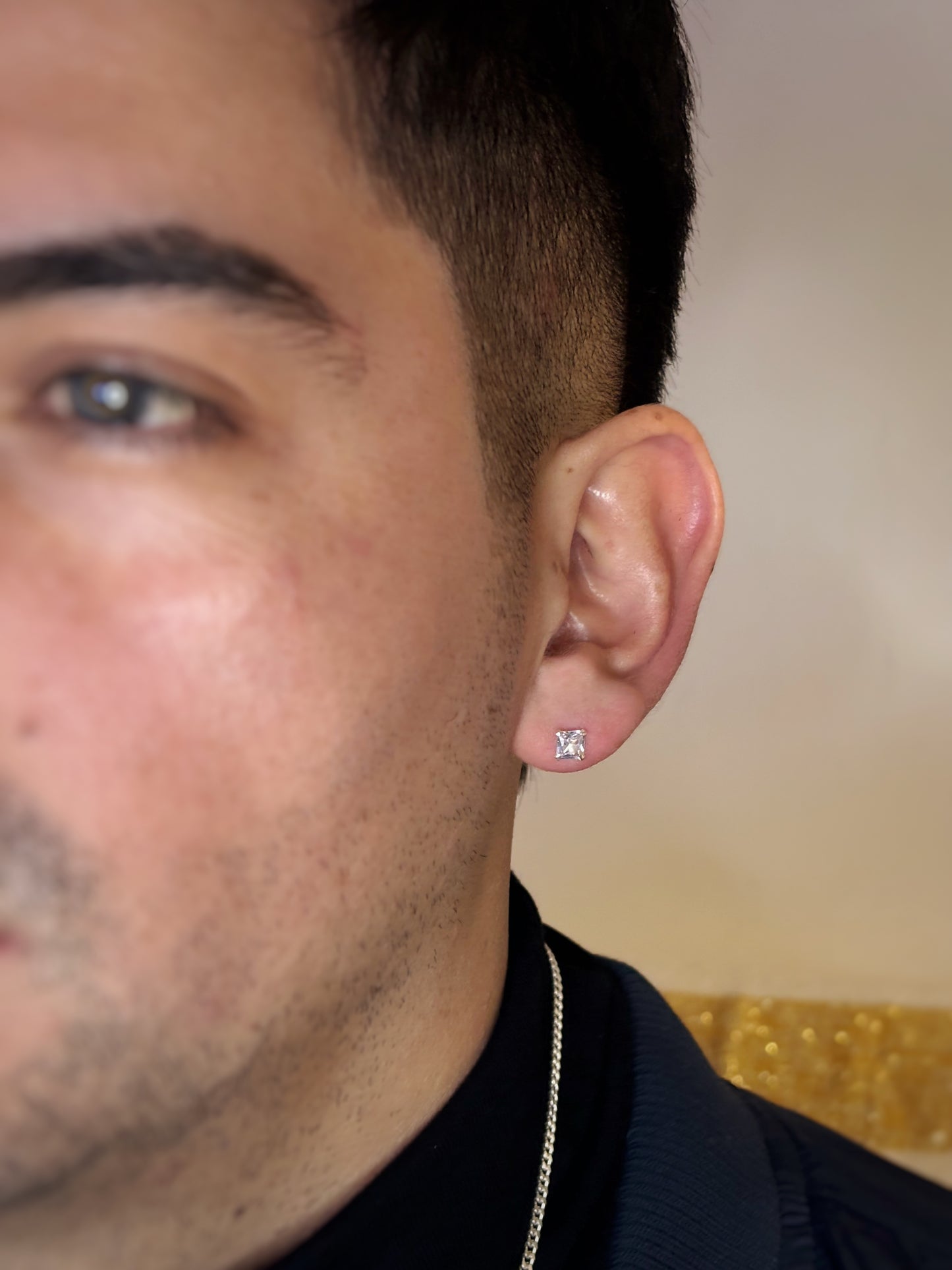 Aros circón cuadrado