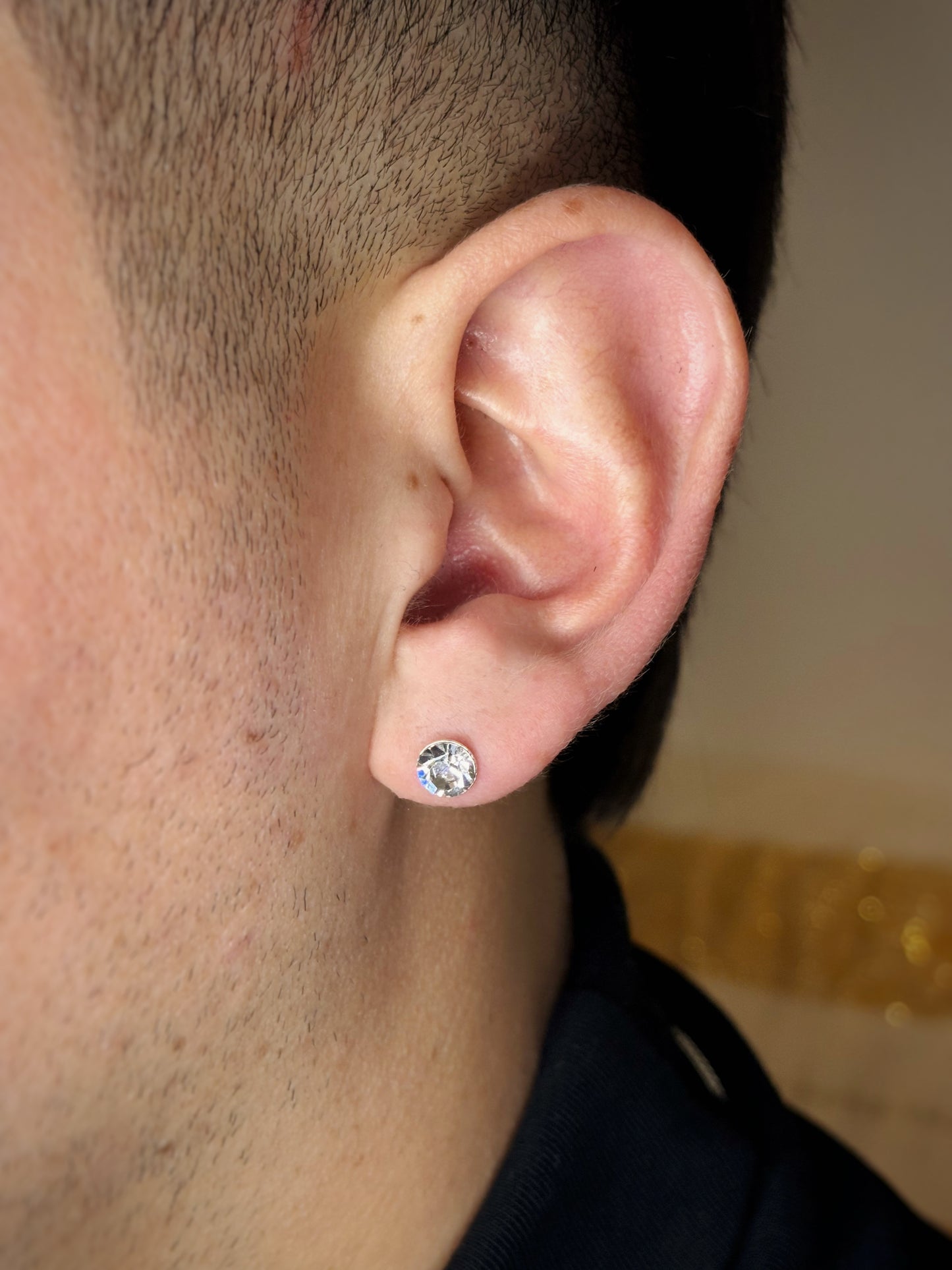 Aros simple circón blanco