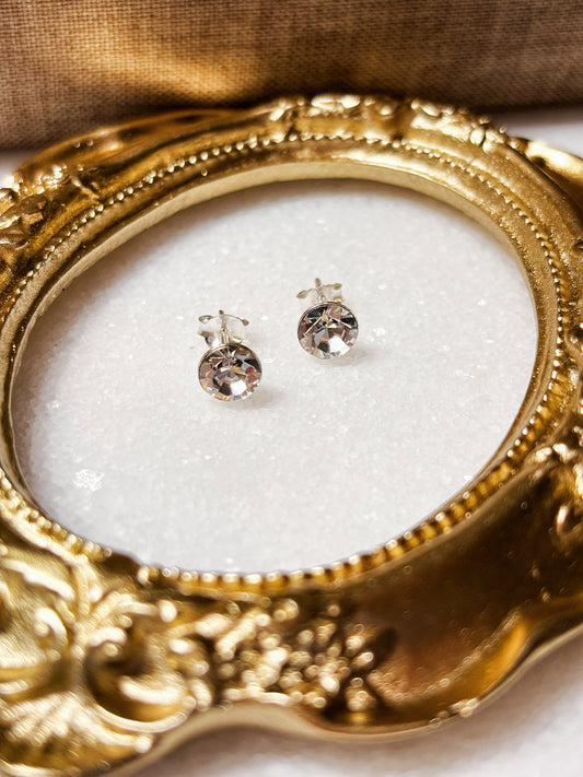 Aros simple circón blanco