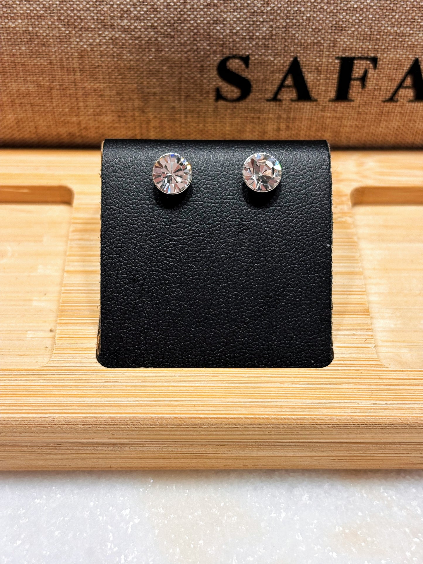 Aros simple circón blanco