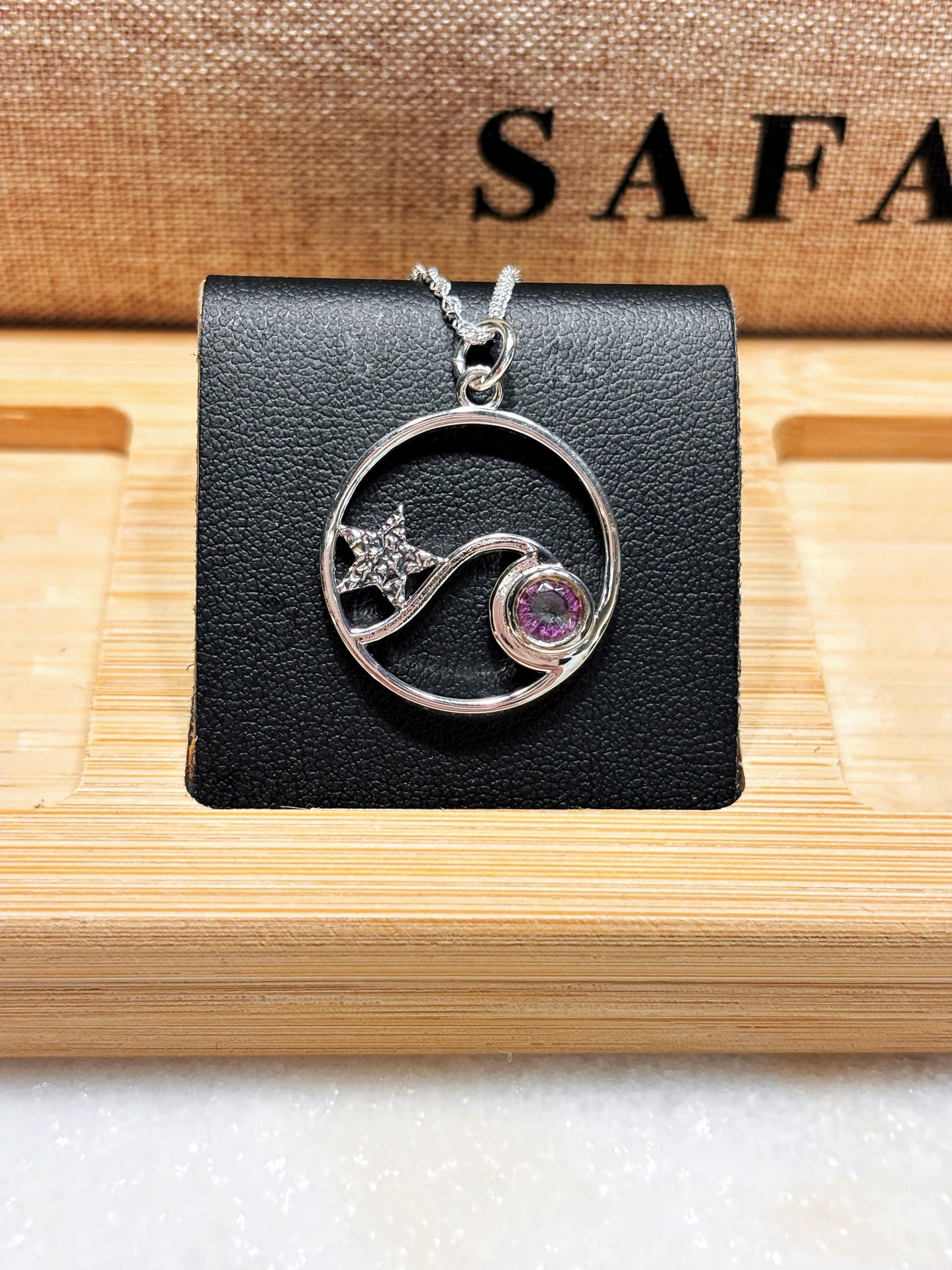 Collar ola con Cuarzo Místico