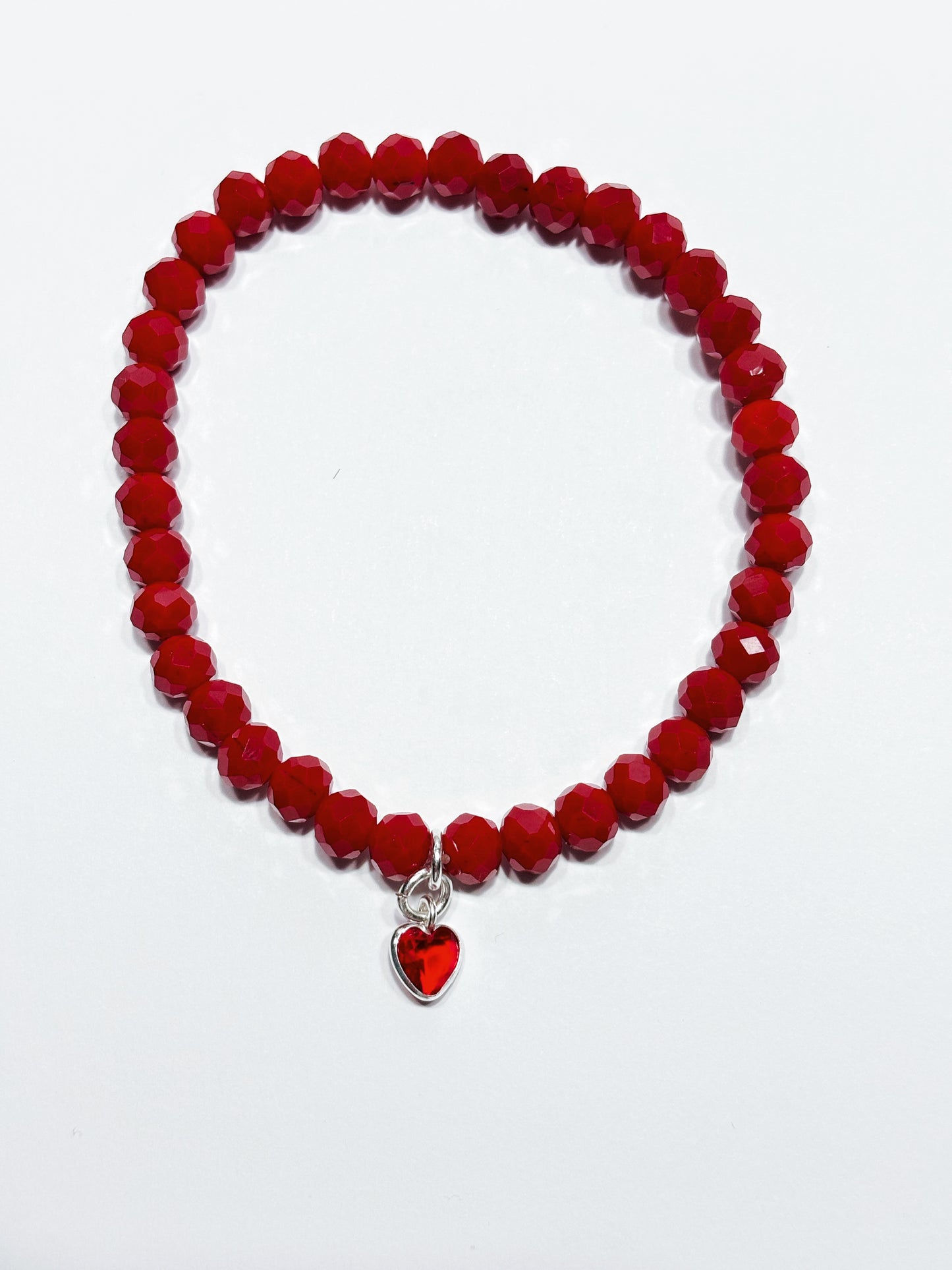 Pulsera mostacilla con dije plata 925