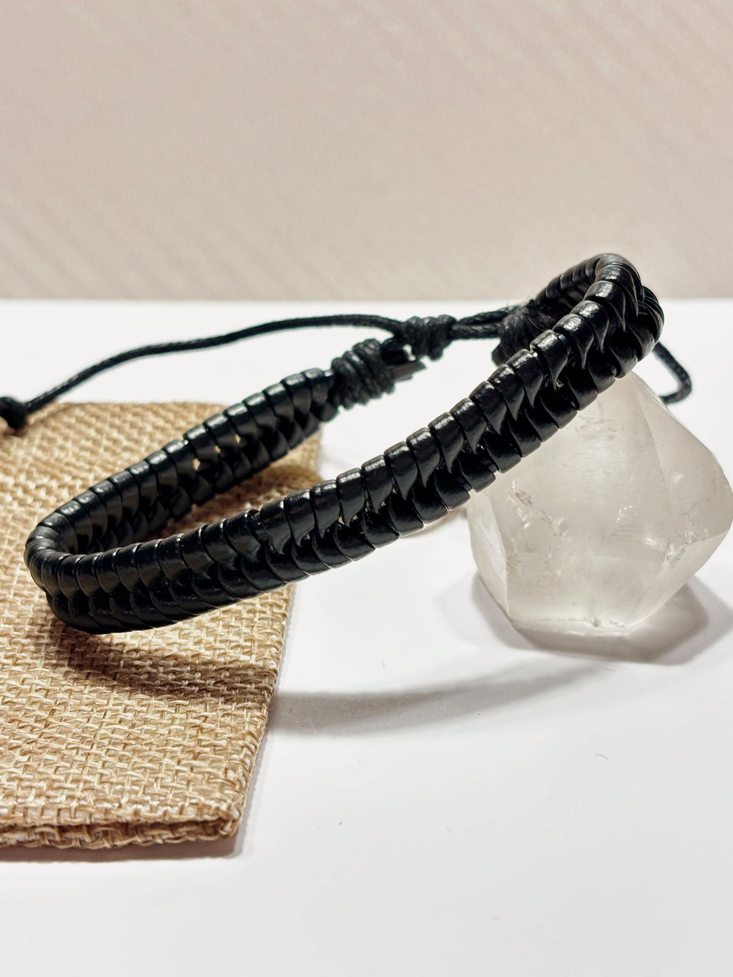 Pulsera trenzada ecocuero