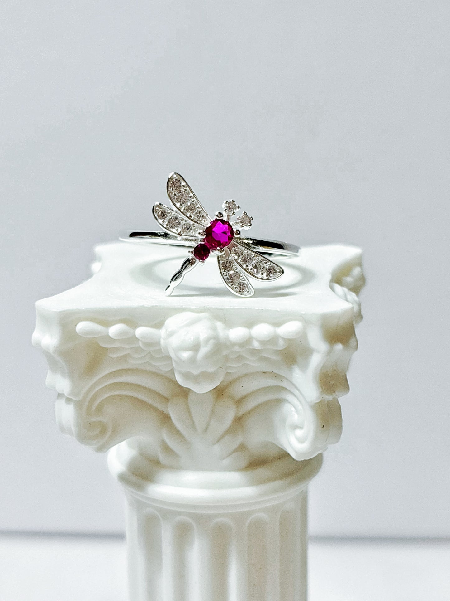 Anillo Libélula Circones Rubí