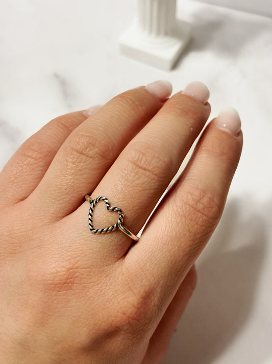 Anillo Corazón Entorchado