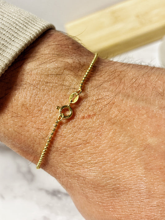 Pulsera plata 925 con baño en oro